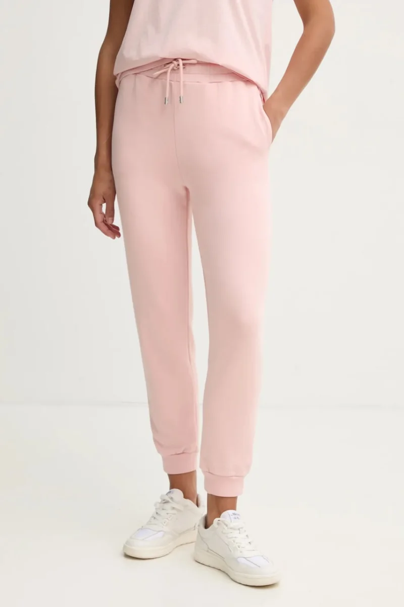 Pinko pantaloni de trening din bumbac