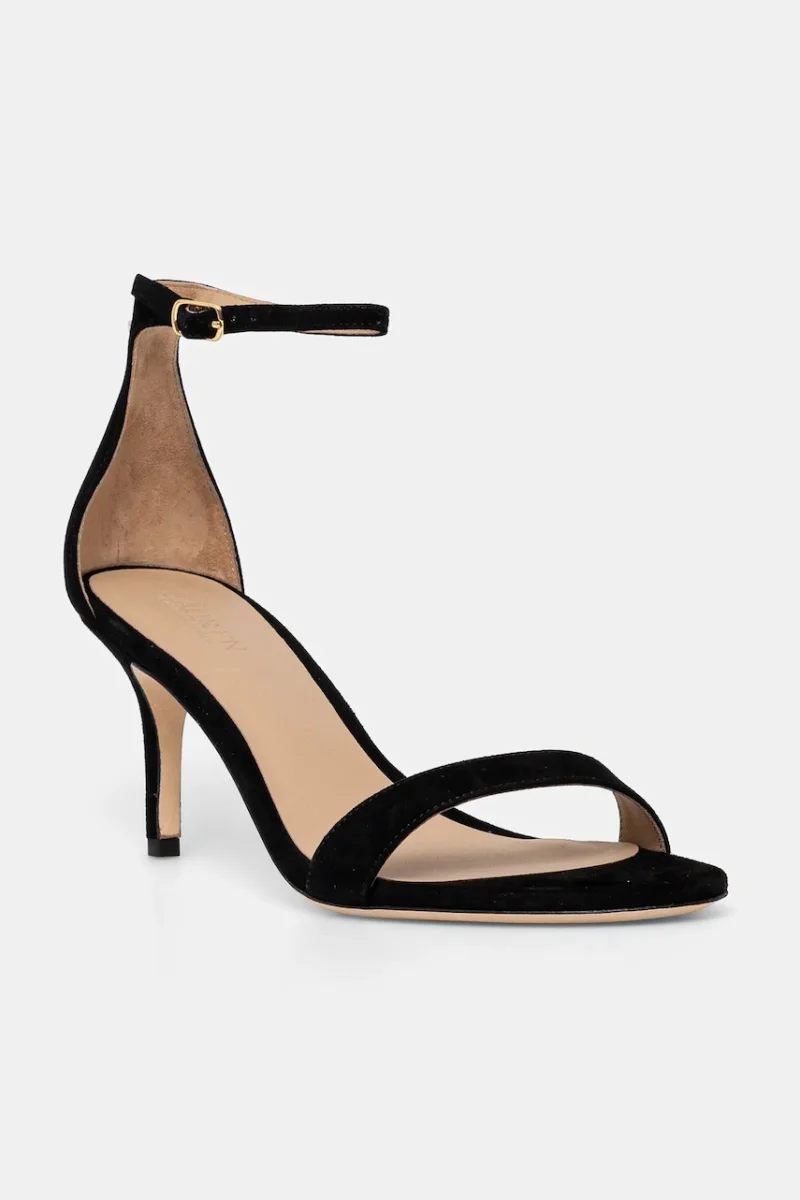 Lauren Ralph Lauren sandale din piele întoarsă Allie Mid