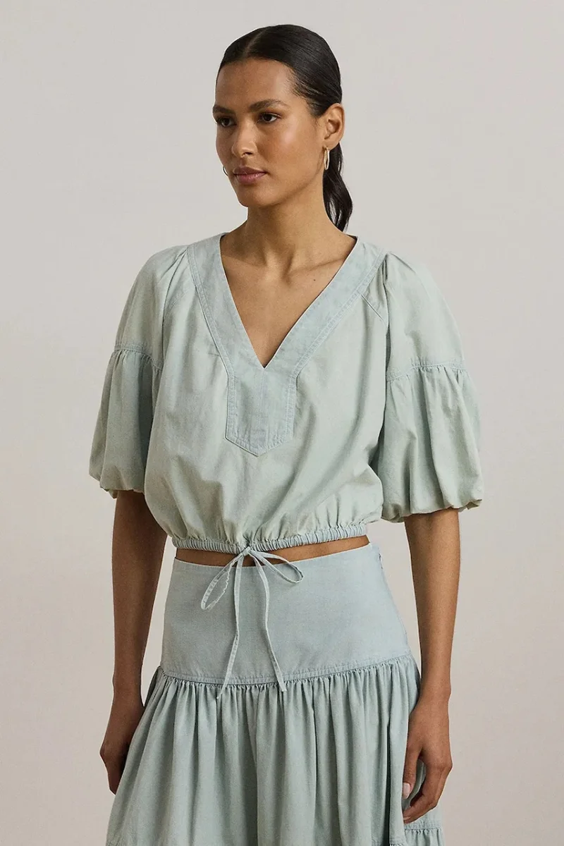 Lauren Ralph Lauren bluză din bumbac
