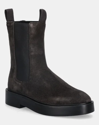Calvin Klein botine din piele întoarsă CONVAVE WELT CHESEA SUEDE