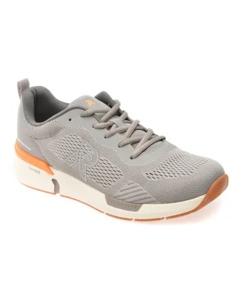 Pantofi sport RIEKER gri, U1404, din material textil