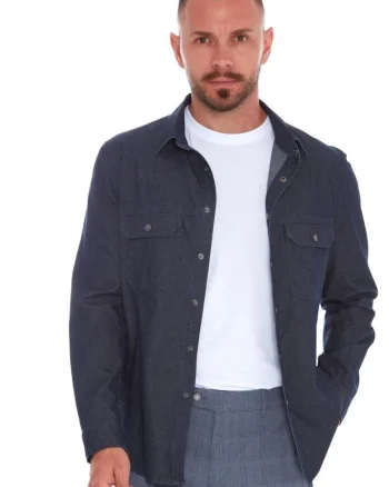 Camasa barbati,  Bluejack Overshirt 5986, Albastru