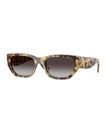 Ochelari de soare masivi cu lentile in degrade, Caramel
