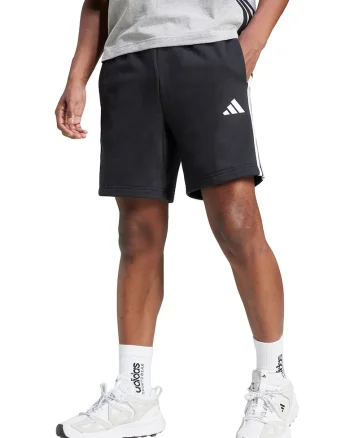Bermude Essentials 3-Stripes, Alb/Negru