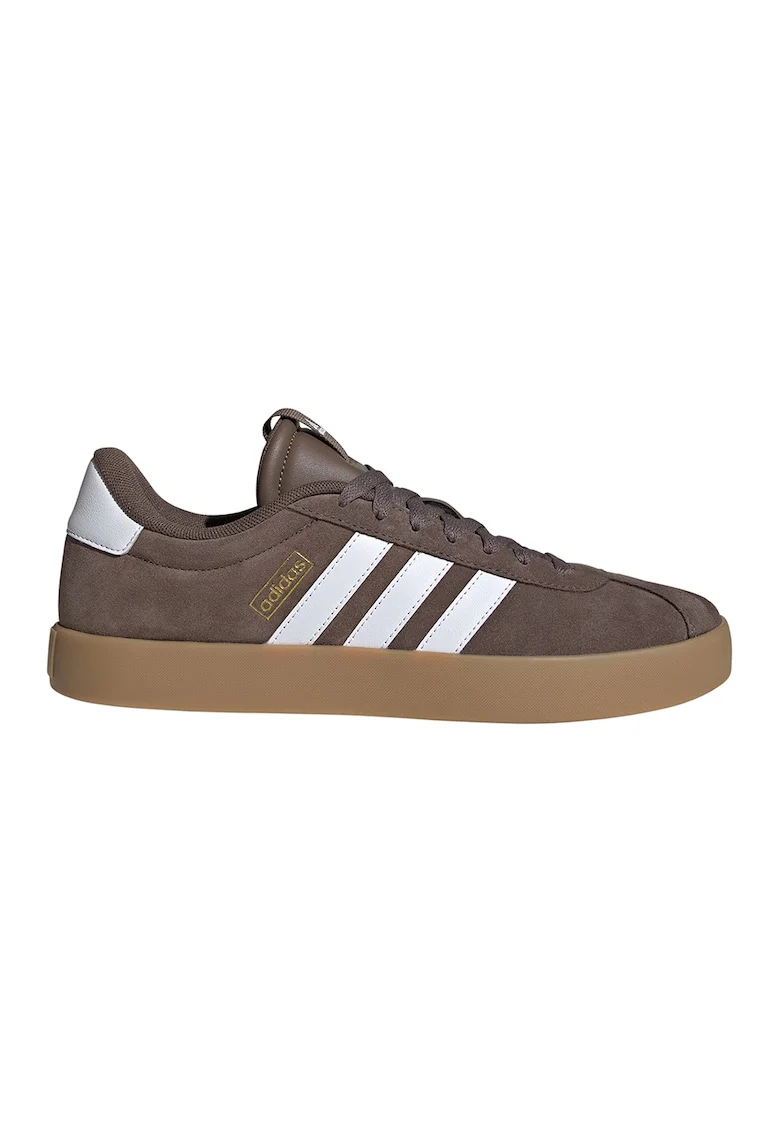 Pantofi sport VL Court 3.0 de piele intoarsa, Maro cognac