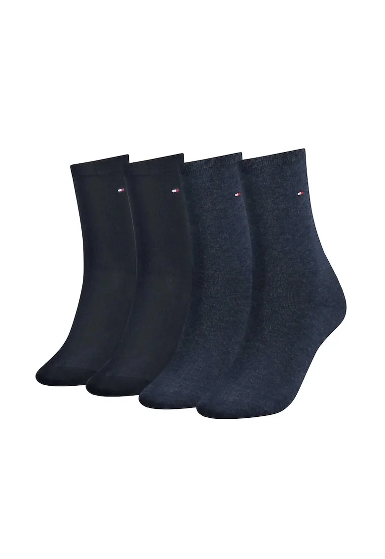Set de sosete lungi cu monograma discreta - 4 perechi