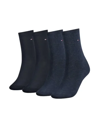 Set de sosete lungi cu monograma discreta - 4 perechi