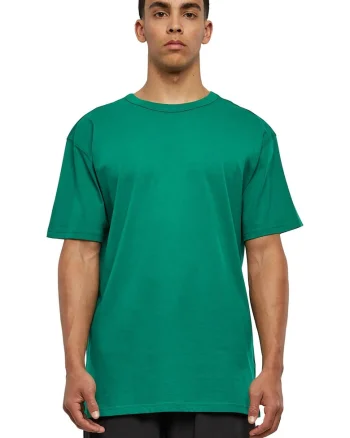 Tricou de bumbac cu maneci cazute, Verde aquamarin