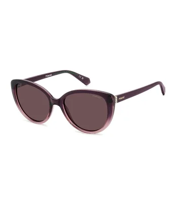 Ochelari de soare cat-eye cu lentile polarizate, Visiniu