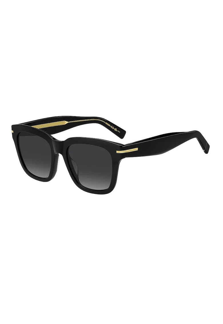 Ochelari de soare patrati cu lentile in degrade, Negru