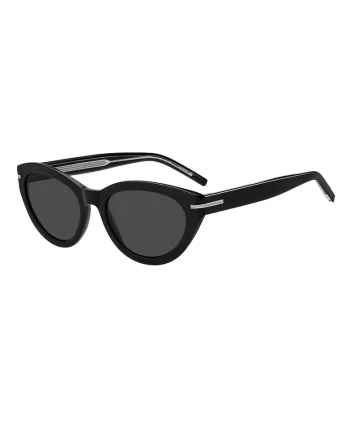 Ochelari de soare cat-eye cu lentile in degrade, Negru