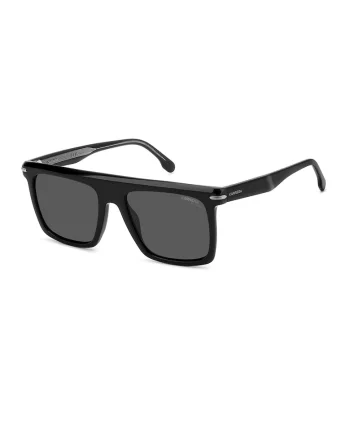 Ochelari de soare patrati cu lentile polarizate, Negru/Gri