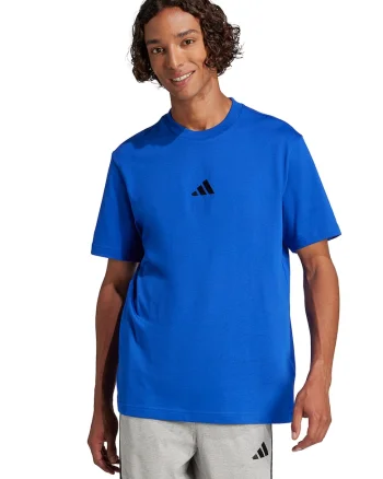 Tricou din bumbac cu logo brodat, Albastru royal