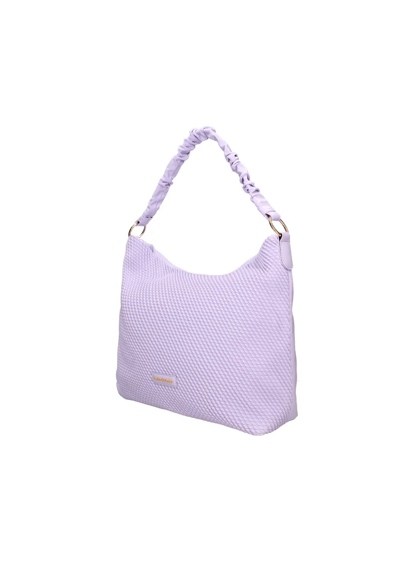Geanta hobo texturata de piele ecologica, Lila