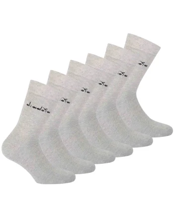 Set de sosete lungi unisex - 6 perechi, Gri deschis