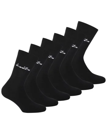 Set de sosete lungi unisex - 6 perechi, Negru