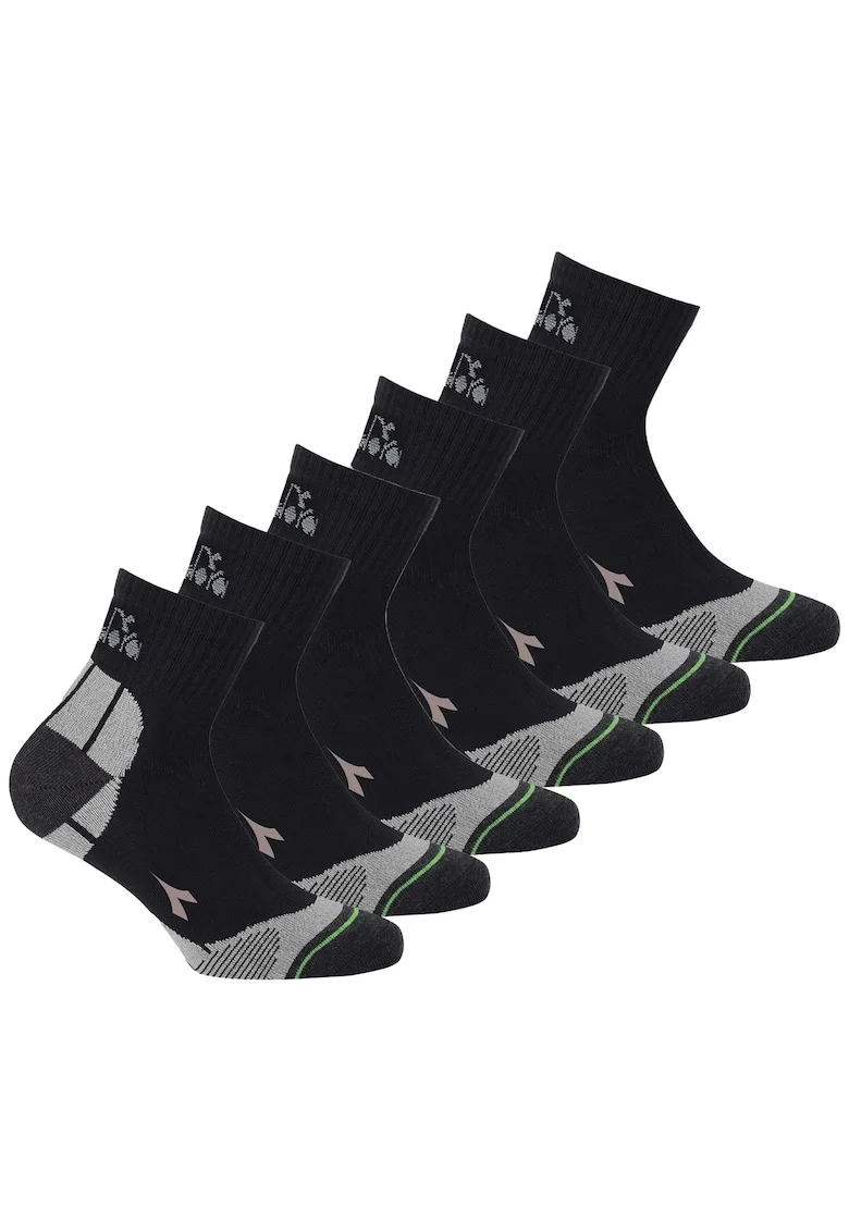 Set de sosete scurte unisex - 6 perechi, Negru