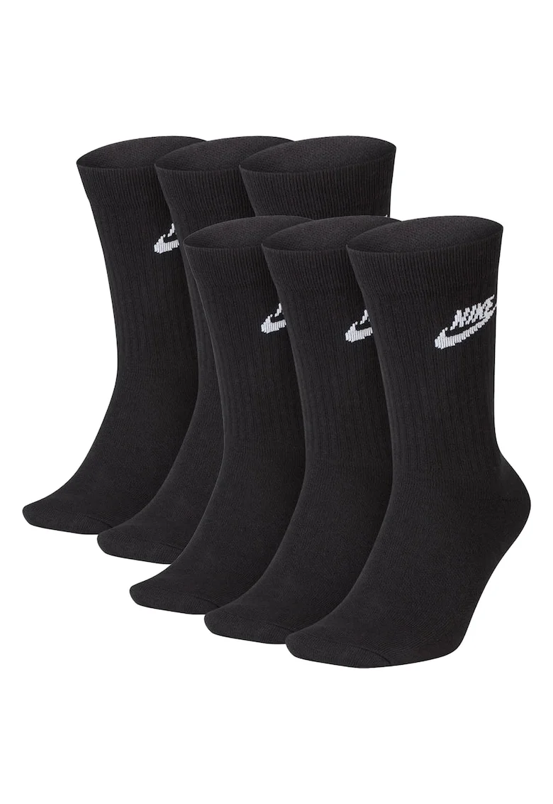Set de sosete lungi unisex cu imprimeu logo Everyday - 6 perechi