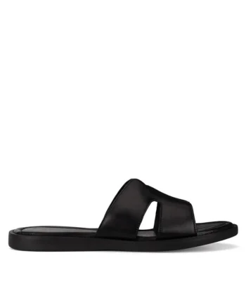 Slapi dama, 72190,  Piele naturala, Negru
