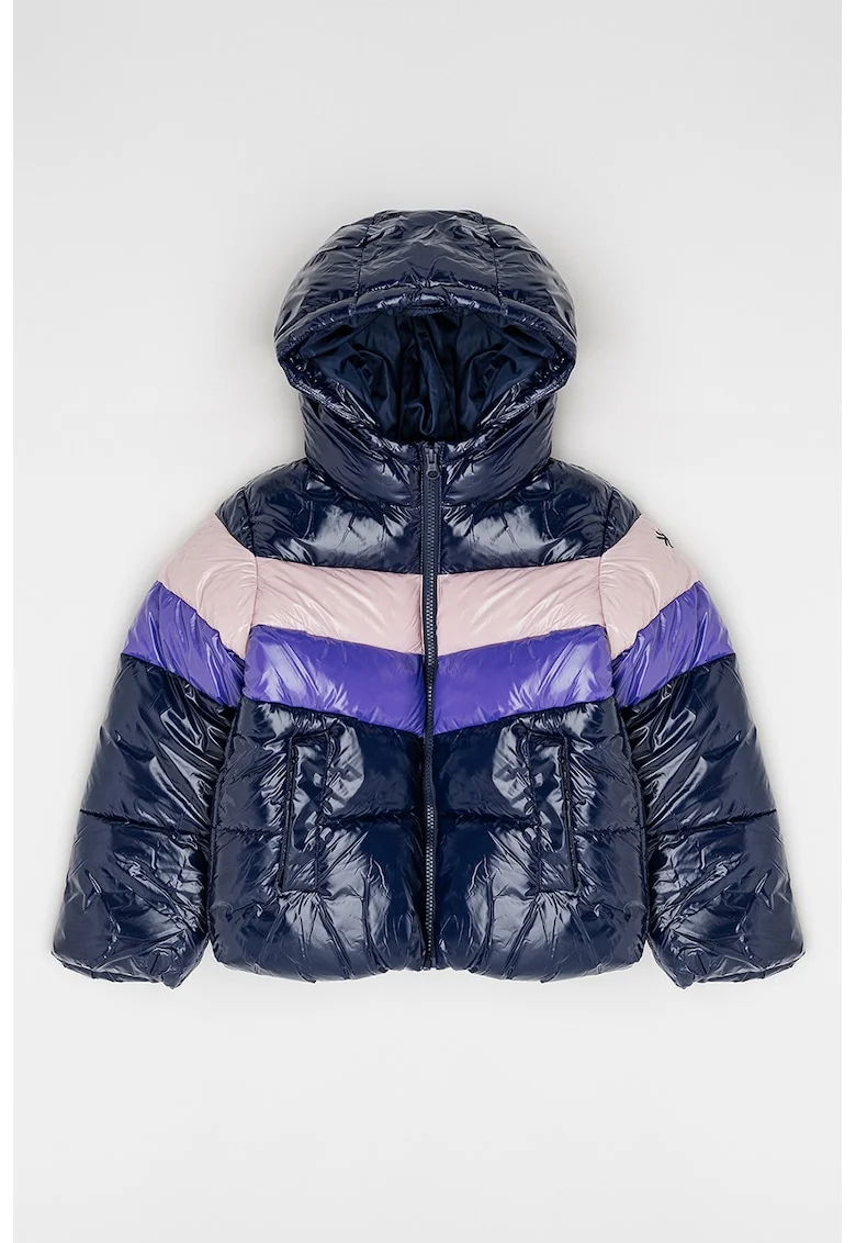 Geaca in dungi, Violet/Roz prafuit/Bleumarin