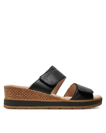 Sandale dama  303663766, Piele naturala, Negru
