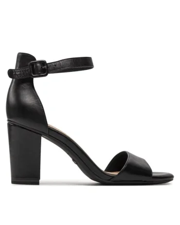Sandale dama  303736040, Piele naturala, Negru