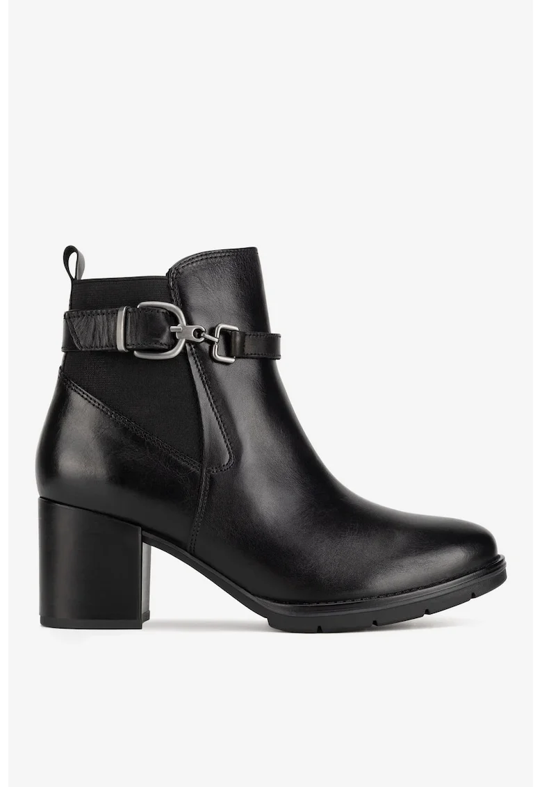 Ghete dama  5903419293115, Piele naturala, Negru, Negru
