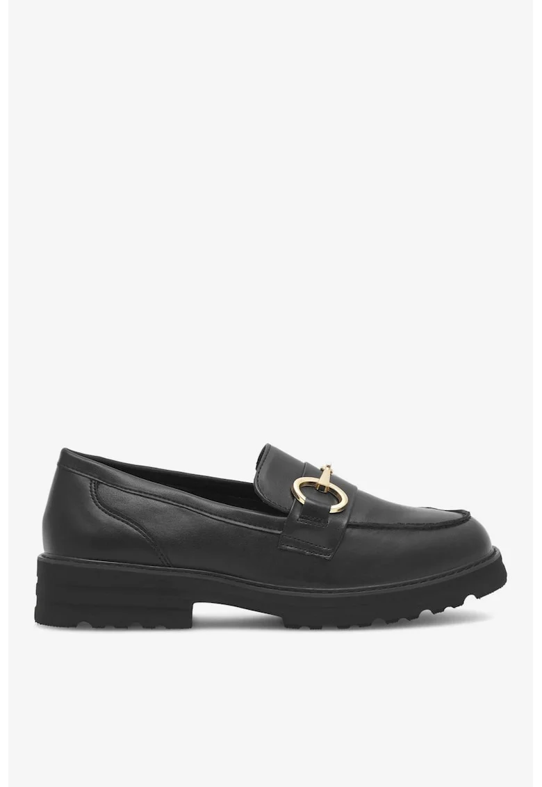 Mocasini dama  5903698013244, Sintetic, Negru, Negru