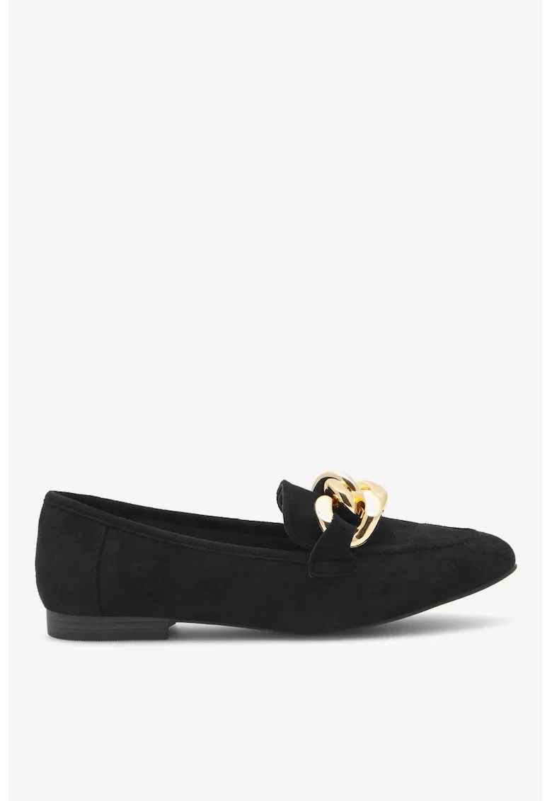 Mocasini dama  5905588333760, Textil, Negru, Negru