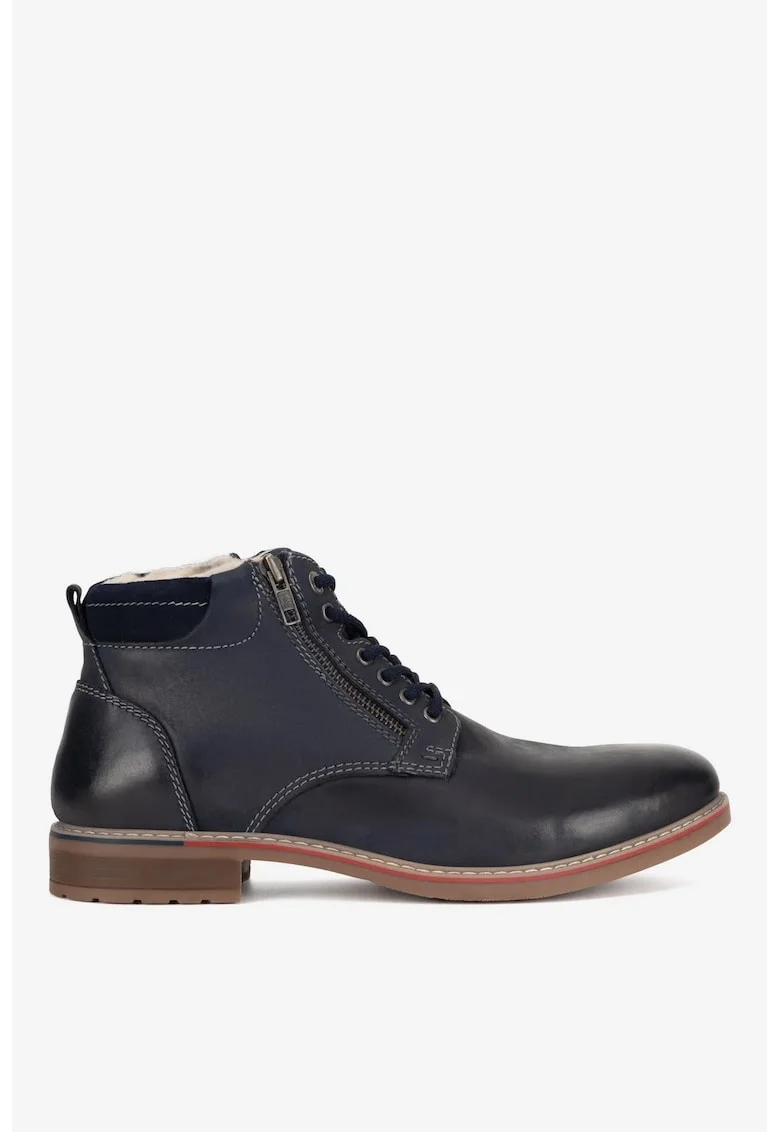 Ghete barbati  5905588782421, Piele naturala, Albastru, Albastru