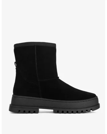 Ghete dama  5905588992882, Piele intoarsa, Negru, Negru