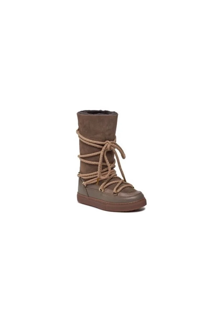 Ghete dama  303127565, Piele naturala, Maro