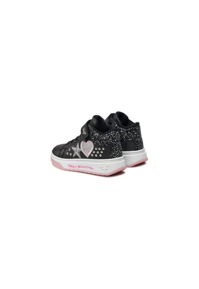 Pantofi sport dama  304321023, Piele ecologica, Negru, Negru