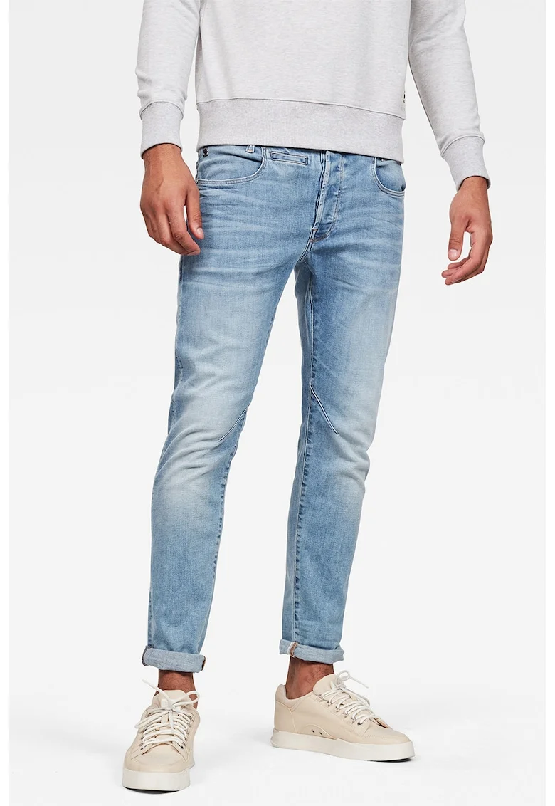Blugi slim fit D-Staq 5-pkt, Albastru pastel
