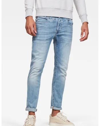 Blugi slim fit D-Staq 5-pkt, Albastru pastel