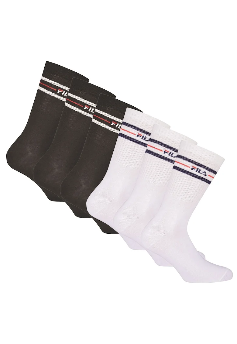 Set de sosete lungi unisex cu logo - 6 perechi