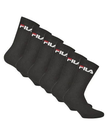 Set de sosete lungi unisex cu imprimeu logo - 6 perechi