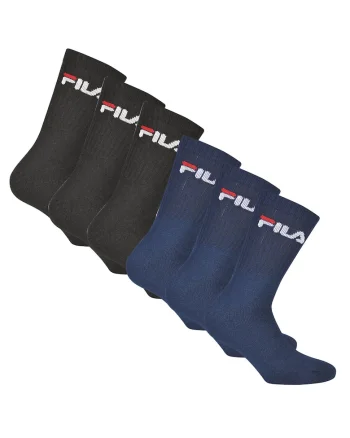 Set de sosete lungi unisex cu imprimeu logo - 6 perechi