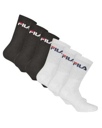 Set de sosete lungi unisex cu imprimeu logo - 6 perechi