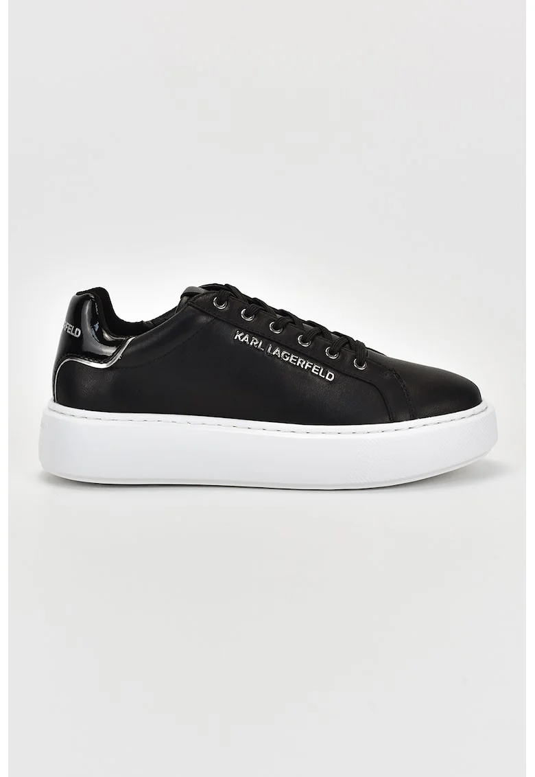 Pantofi sport uni de piele, Negru
