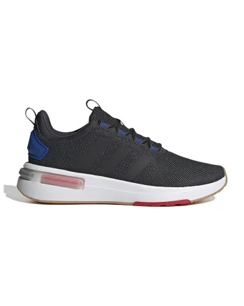 Pantofi sport din plasa cu logo Racer TR23, Negru stins/Albastru