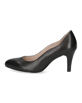 Pantofi de piele cu toc, Negru