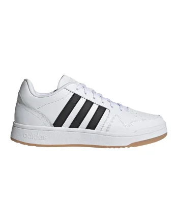 Pantofi sport din piele Postmove, Negru stins/Alb optic