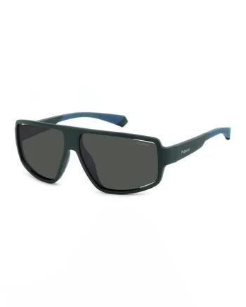 Ochelari de soare shield polarizati, Negru/Verde inchis
