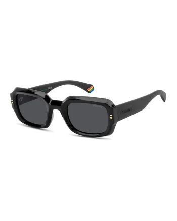 Ochelari de soare unisex cu lentile polarizate, Auriu/Negru