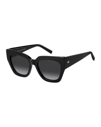 Ochelari de soare cat-eye cu lentile in degrade, Negru stins