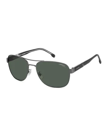 Ochelari de soare aviator cu logo, Negru/Argintiu