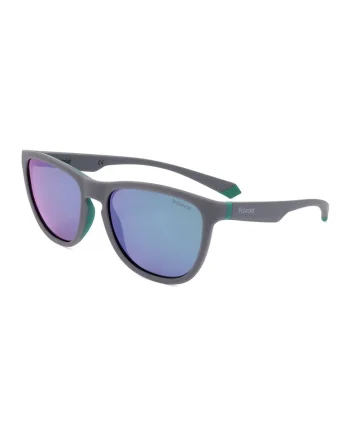 Ochelari de soare wayfarer polarizati cu model unisex, Gri inchis