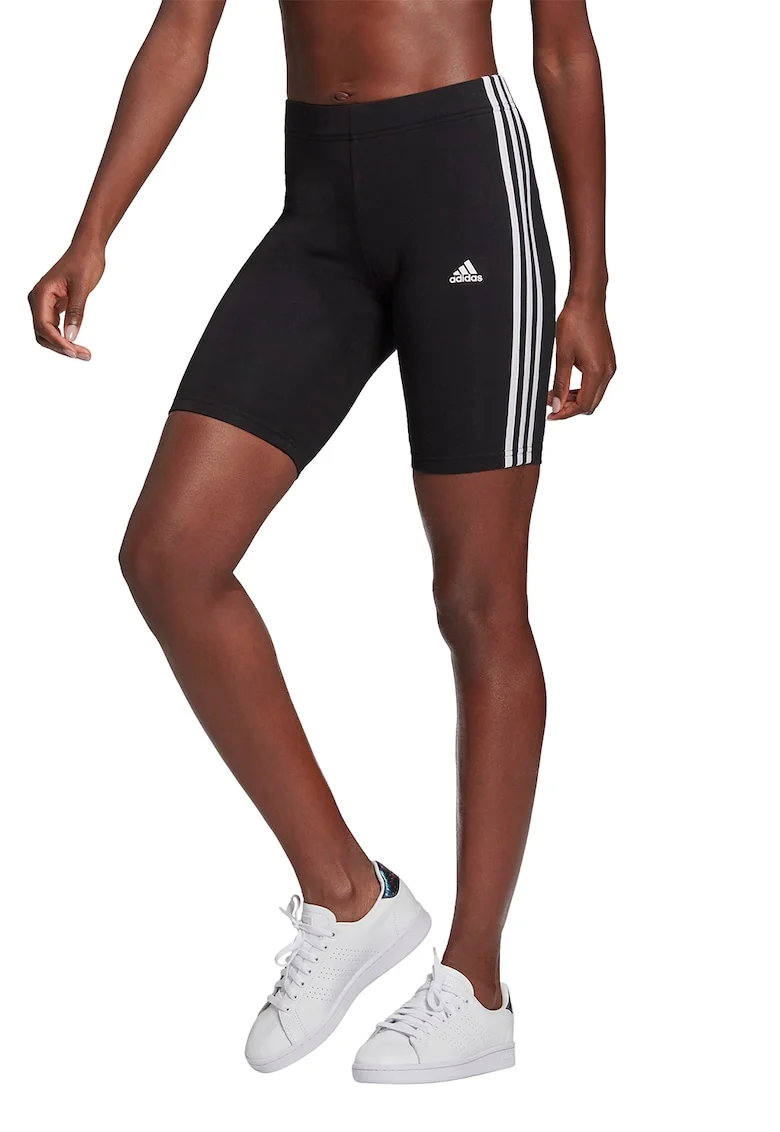 Colant scurti cu talie inalta Essentials, Alb/Negru