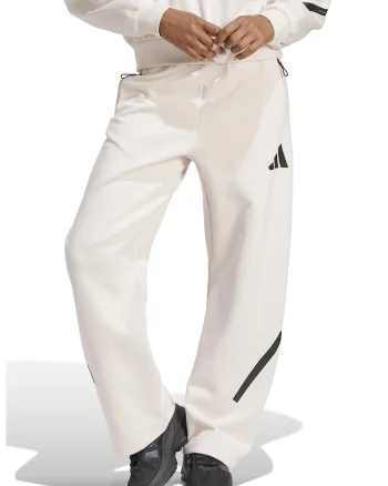Pantaloni de trening lejeri cu buzunare cu fermoar Z.N.E. Bar, Alb